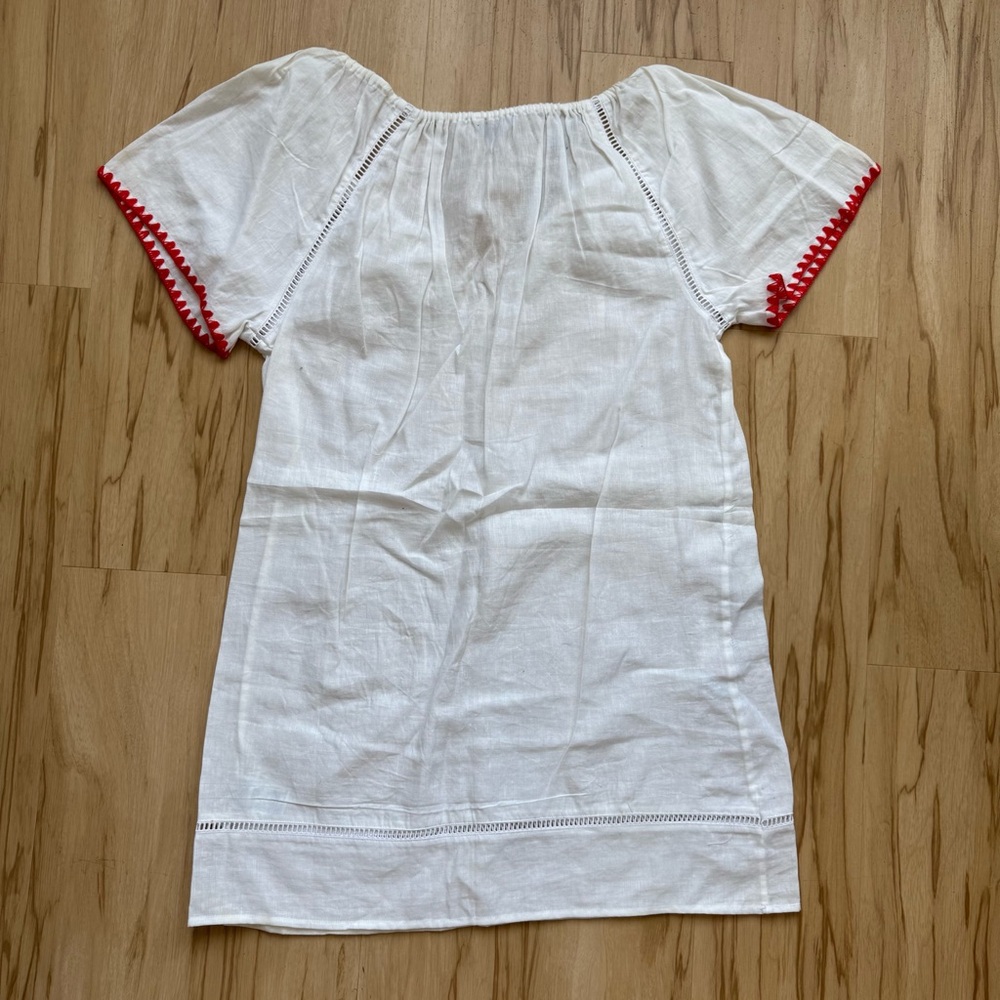 J.Crew White Swim Coverup with Colorful Tassels - Picture 6 of 6